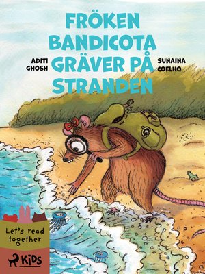 cover image of Fröken Bandicota gräver på stranden